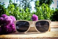 White sunglasses Royalty Free Stock Photo