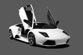 White Supercar Royalty Free Stock Photo