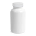 White supplement bottle mockup. Medicine pill jar Royalty Free Stock Photo