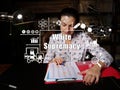 White Supremacy concept with young businesswoman working office on background Royalty Free Stock Photo