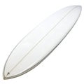 White Surfboard Mockup for Beach Isolated on White Background Royalty Free Stock Photo