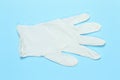 White surgical glove