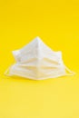 White surgical mask for protection against Coronavirus COVID-19 SARS-CoV-2 and other contagious diseases. Royalty Free Stock Photo