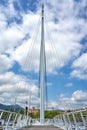 Suspension Bridge in The Harbour Of La Spezia Liguria Italy Royalty Free Stock Photo