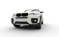 White SUV - low angle shot Royalty Free Stock Photo