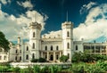 White Swan castle in Sharivka park, Kharkiv region