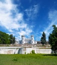 The White Swan palace . Sharovka, Ukraine. Royalty Free Stock Photo