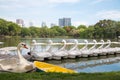 White Swan Pedal Boats at Lumpini Park, Bangkok