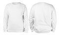 White sweater long sleeved shirt mockup template