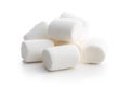 White sweet marshmallows candy