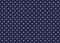 White symbol flowers form on dark blue background, ethnic fabric seamless pattern design for cloth Royalty Free Stock Photo