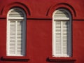 Symmetrical windows in Malacca, Malaysia