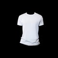 white t shirt black background White male t-shirt realistic view