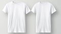 White t-shirt mockup hanging realistic, template design