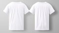 White t-shirt mockup hanging realistic, template design