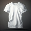 White t-shirt mockup, Studio setup, professional look, seamless background