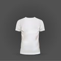 White T-shirt template isolated on black Royalty Free Stock Photo