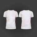 White T-shirt template isolated on black Royalty Free Stock Photo