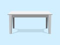 White Table Platform Stand. Template for Object Presentation.Vector Illustration