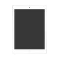 White tablet with empty grey screen vector. Tabet icon. White Tablet computer sign vector eps10