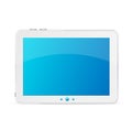White tablet pc isolated