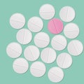 White tablets background Royalty Free Stock Photo