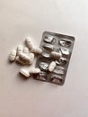 White tablets Pastillas Blancas Royalty Free Stock Photo