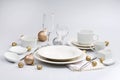 White tableware