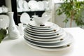 White tableware stylish luxury crockery