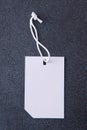 White Tag on Dark Background Royalty Free Stock Photo