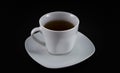 White tea cup on black #1