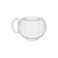 White tea cup icon, cartoon style Royalty Free Stock Photo