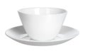 White tea cup isoolated on a white background Royalty Free Stock Photo