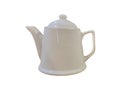 white tea pot and tea cup. isolate whaite background