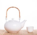 White tea pot Royalty Free Stock Photo