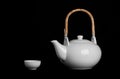 White tea pot Royalty Free Stock Photo