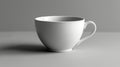 White Teacup on Grey Background Royalty Free Stock Photo