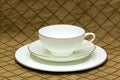 White teacup with saucer Royalty Free Stock Photo