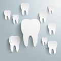 White Teeth Background PiAd Royalty Free Stock Photo