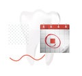 White Teeth - Dental Care Appointment Icon stock illustration