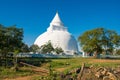 Peace pagoda in Sri Lanka. Famous budda temple. Royalty Free Stock Photo