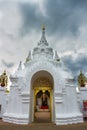 The white temple of Wat Phra Haripunchai Woramahawihan