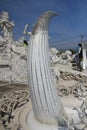 Sculpture, monument, statue, stone, carving, column, ancient, history, sky, tree Royalty Free Stock Photo