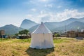 White tent Royalty Free Stock Photo