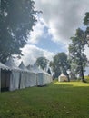 White Tents at Prambanan Temple