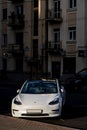 White Tesla model 3