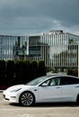 White Tesla Model Y