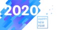 White text 2020 on abstract background for Happy New Year Royalty Free Stock Photo