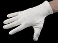 White textile glove Royalty Free Stock Photo