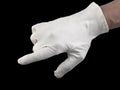 White textile glove Royalty Free Stock Photo